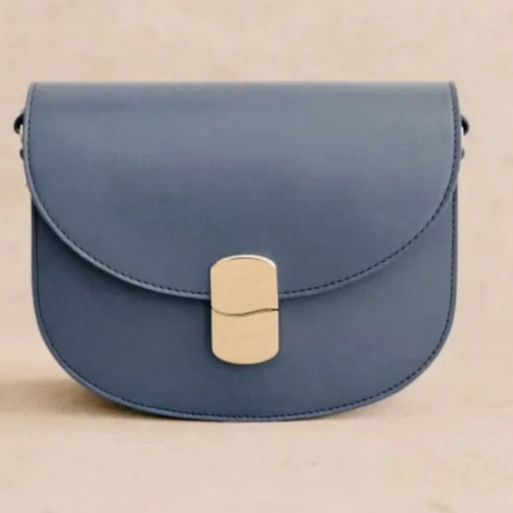 Sezane Claude Bag in Smooth Blue (Discontinued color!)
